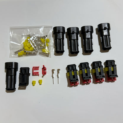 10pcs/5pairs 2 Pin Way Electrical Connector, Male Female Plug Socket Quick Disconnect Plug, for Car Truck, Motorcycle, Boat