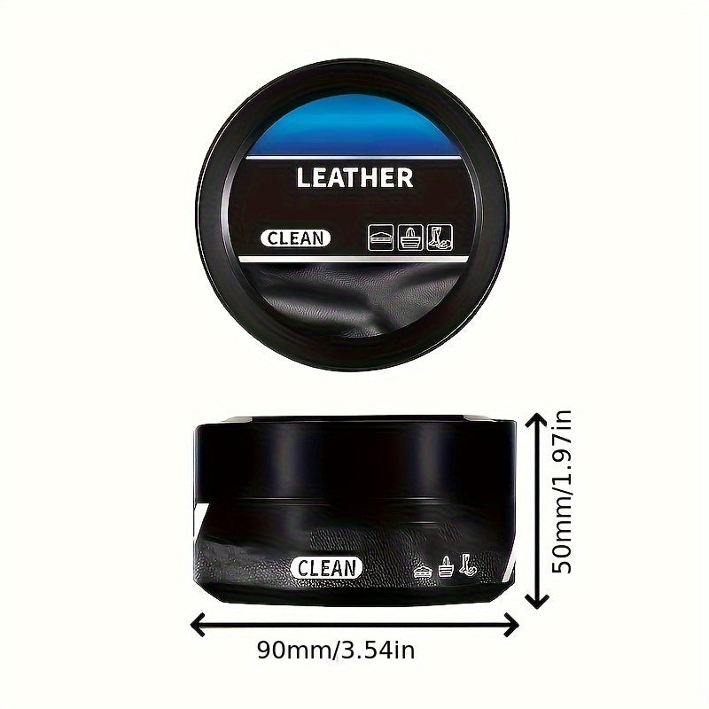 1 Universal Interior Repair Wax with Sponge Applicator, Suitable for Seat and Dashboard Renewal Frosting, All-Purpose Maintenance Cream for Various Surfaces