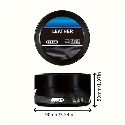 1 Universal Interior Repair Wax with Sponge Applicator, Suitable for Seat and Dashboard Renewal Frosting, All-Purpose Maintenance Cream for Various Surfaces