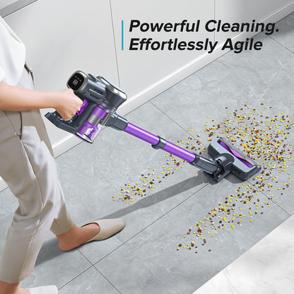 Lubluelu Free-Standing Vacuum Cleaner 26KPa, Powerful Lightweight Cordless 6in 1 Stick Vacuum Cleaner, for Carpet Floor Pet Hair, Vacuum Cleaner for Home, Cordless Vacuum Cleaner High Suction, Vacuum Cleaner Cordless, Vacuum
