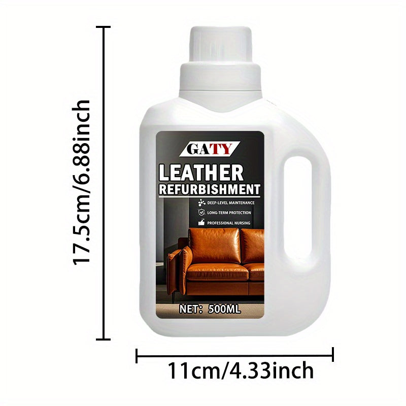 Care and Repair Cream - 500ml Deep Care for Car Seats, Sofas, Jackets, Shoes & Clothing: Enhances Shine, Protects Against Fading, Covers Whitening, Prevents Cracking & Aging