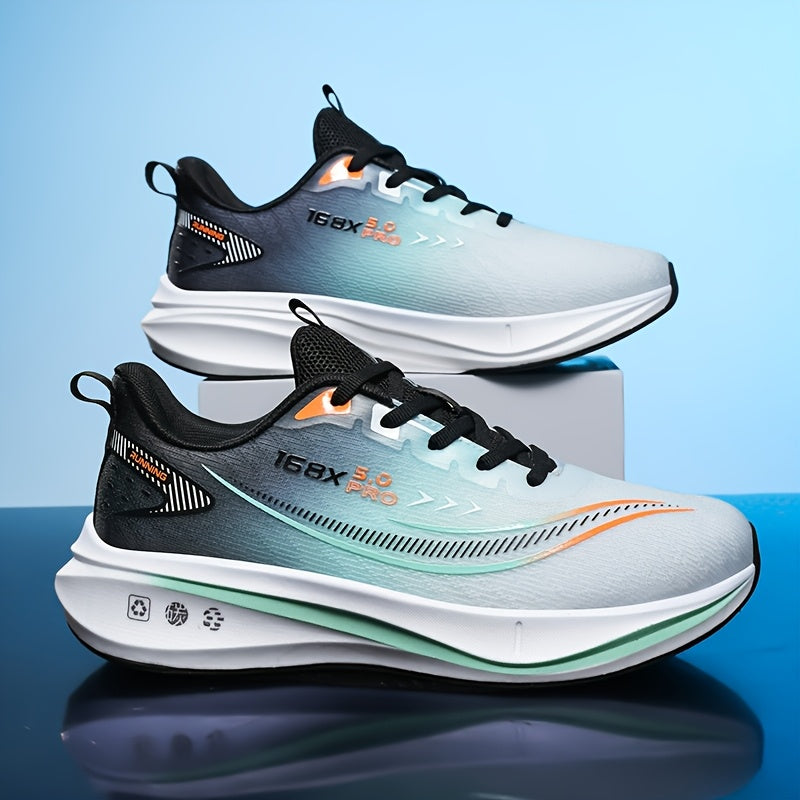 Men'S Running Shoes – Lightweight, Breathable, Soft Cushioned Sole, Suitable for Road and Outdoor Use, Multi-Functional Anti-Slip Sneakers for Marathon, Triathlon, Trail Running, Cycling Training, Gym, Aerobic Exercise, Hik