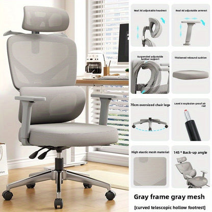 Ergonomic Chair, Comfortable Chair, Gaming Chair, Mesh Chair, Breathable Chair, Waist Support, Lumbar Support, Swivel Chair, Height Adjustable Chair, Home Office Chair, Ergonomic Chair