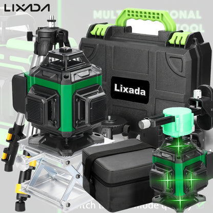 Lixada 4D 16 Lines Laser Level 3° Self-leveling Machine USB Rechargeable Lithium Battery Leveling Tool With Vertical Horizontal Tilt Lines