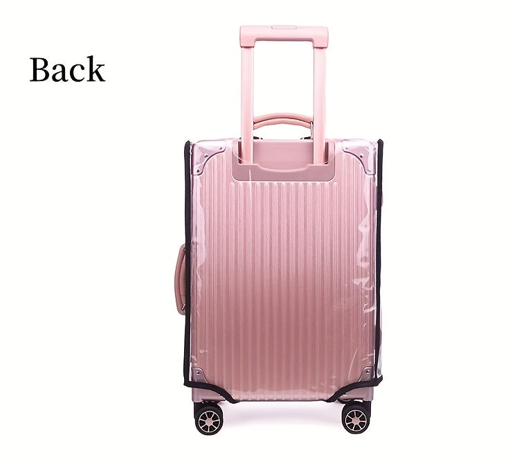 3pcs Luggage Protective Covers, Check-in Shockproof Thick PVC Transparent Dustproof Covers for 50.8cm+60.96cm+71.12cm Suitcases, Waterproof &amp; Durable