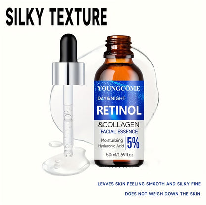 YOUNGCOME Retinol+collagen complex+hyaluronic acid Light Beige care set, powerful moisturizing face cream and firming essence, three piece neck care stick, alcohol free, suitable for all Light Beige types,make Light Beige you