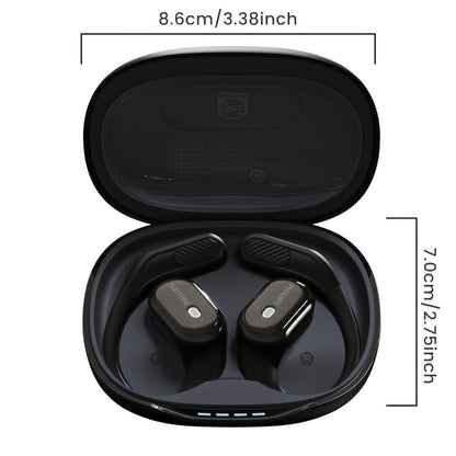 For Philips TAT3759 Over The Ear Wireless Headphones | Premium ENC Noise Cancellation | 500mAh Long-Lasting Battery | 32H Playtime (9H+ Single Earbud Playtime) | Wireless 5.4 | Lightweight ABS Design | Built-in Mic for Calls