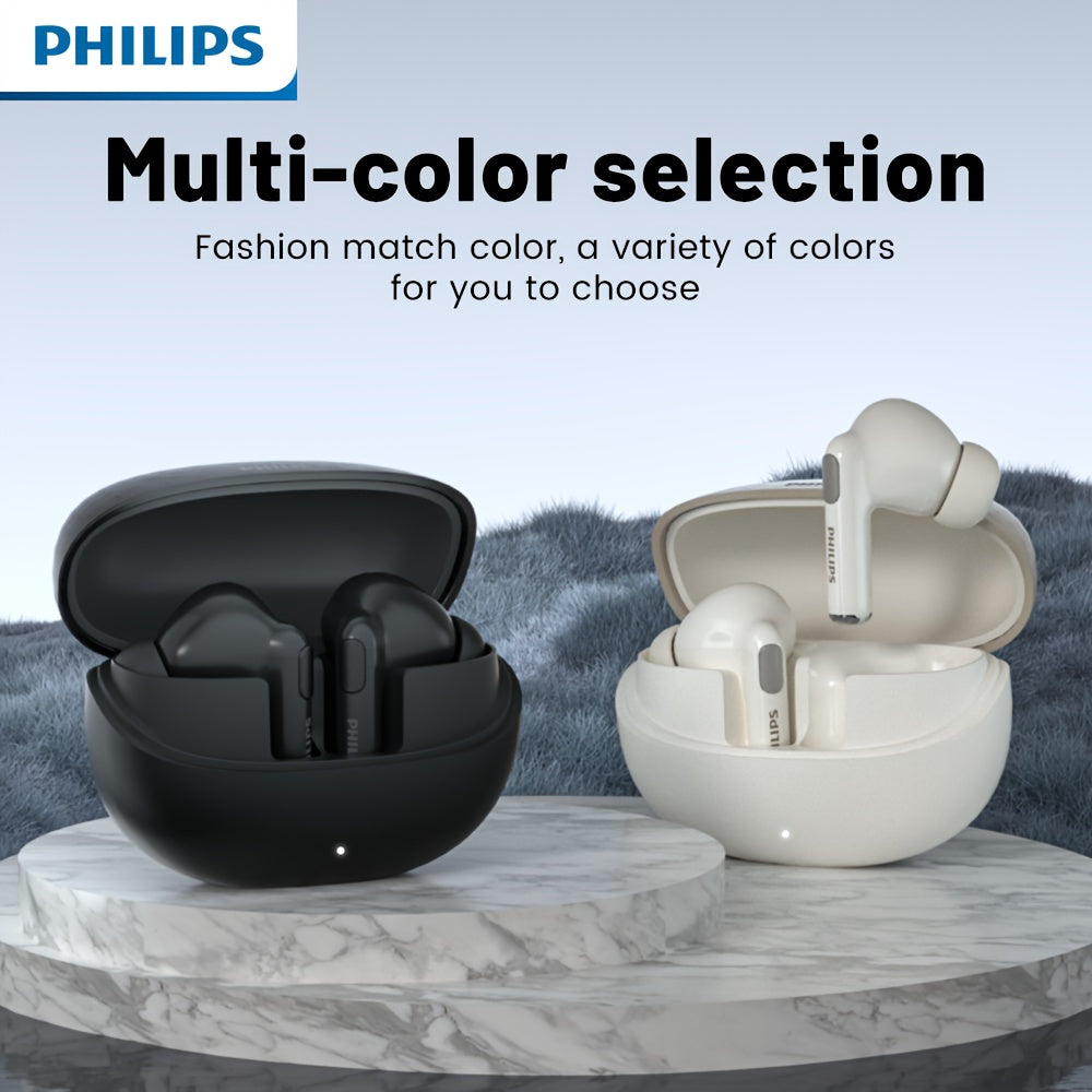 2025 New Philips Wireless Earbuds | Wireless Stereo, newly updated V6.0, Long Standby, Noise-Canceling, Comfortable Wear | Universal Fit, Latest Model