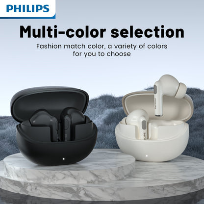 2025 New Philips Wireless Earbuds | Wireless Stereo, newly updated V6.0, Long Standby, Noise-Canceling, Comfortable Wear | Universal Fit, Latest Model