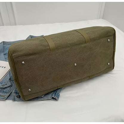 2025 New Large Capacity Duffel Bag for Men &amp; Women - Durable Military Green/Black Gym Travel Carry-On with Adjustable Shoulder Straps, Spacious Luggage for Sports, Weekend Trips &amp; Daily Commute, Duffle Bag for Travel, Sports