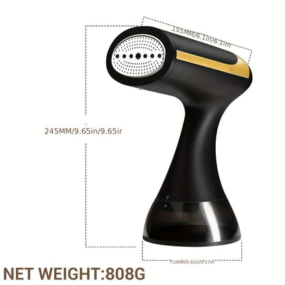 1500W Portable Handheld Steam Iron with 300ml Water Tank - 230V European Plug, Compact & Lightweight for Home Use, No Battery Needed, Ideal for Delicate Fabrics, Garment Steamer, Sleek Design, Durable Construction