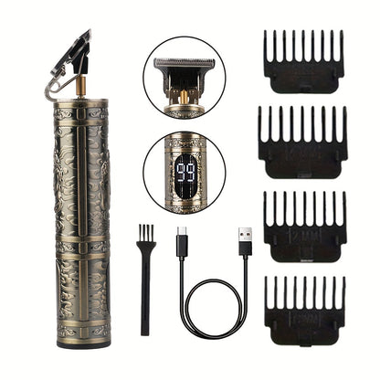 T9 Electric Hair Clipper Hair Cutting Machine Professional Men's Electric Shaver USB Rechargeable Barber Trimmer For Men Holiday Gift