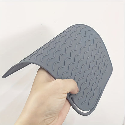 Almofada isolante profissional em silicone, antiderrapante, para ferramentas de modelação de cabelo quentes, acessório prático e portátil para arrumação.