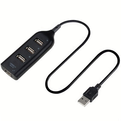 High Speed USB Hub 4 Port USB 2.0 With Cable Mini USB Splitter Hub Use Power Adapter Multiple Socket For PC Laptop Notebook