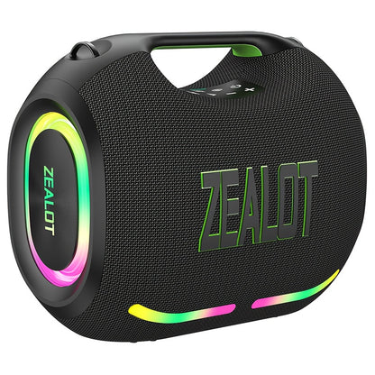 ZEALOT ZE01 120W High-power Wireless Speaker, Outdoor Portable, IPX5, And 4 Speakers, Built-in 24000mAh Battery, With RGB Color Lights, SD, USB, AUX, Internet Dual Pairing Function, Hands-free Calling, Supports Mobile Phones,