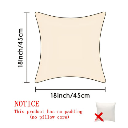 2D printing, 4pcs, abstract pillow set, with beige as the base, featuring elements such as sun and geometric shapes, full of artistic sense, not real embroidery. 45.72*45.72cm, home decoration, suitable for sofas, living rooms
