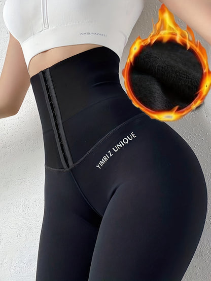 Women's Winter-Ready Fleece Tummy Control Yoga Leggings - Perfect For Activewear!