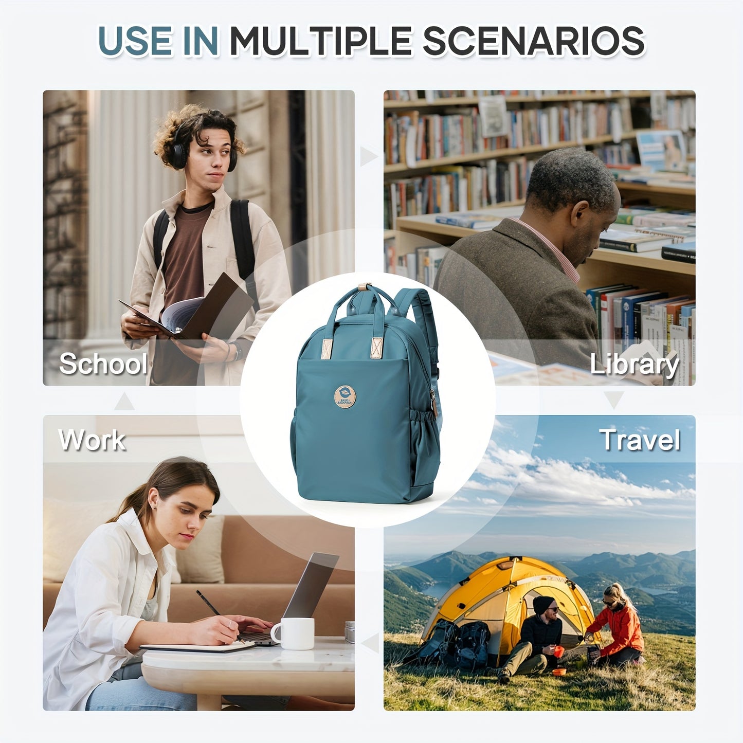 Large Capacity Casual Backpack for Men And Women, Large Backpack for School Boys And Girls, Backpack for Commuting, Leisure, Travel, Hiking