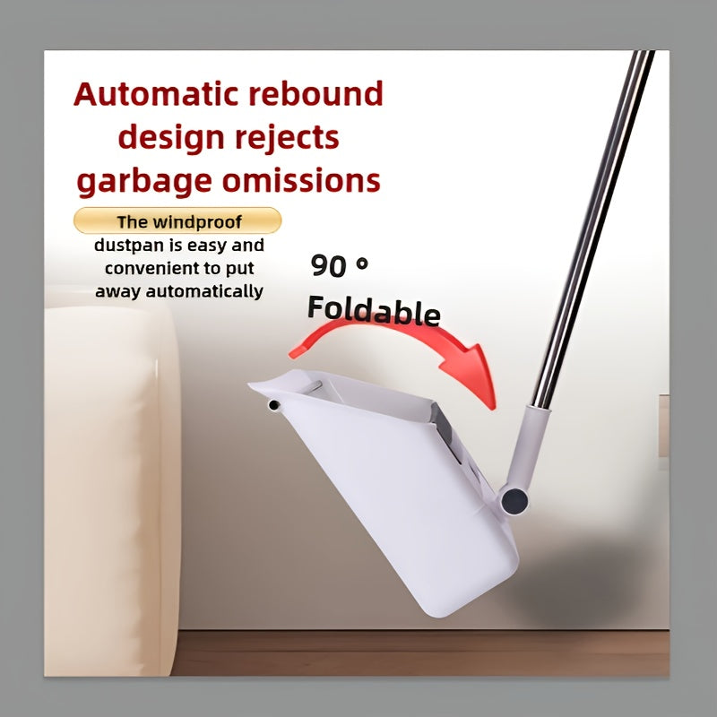 3-in-1 Home Cleaning Kit: Soft Bristle Broom, Dustpan &amp; Brush Combo - Non-Stick Hair, Ideal for Home, Office, School, Dorm - Perfect Christmas Gift, Cleaning Brush