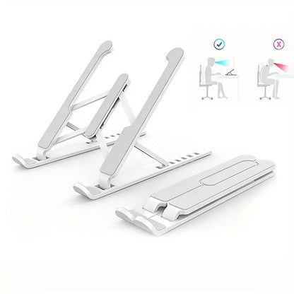 2023 New Upgraded Laptop Stand 12"-15.6"Universal Lightweight Plastic Alloy Folding Angle Adjustable Heat Pipe 24.2*4.5cm Aluminum 12-16"CN; GUA N/A Convenient And Portable