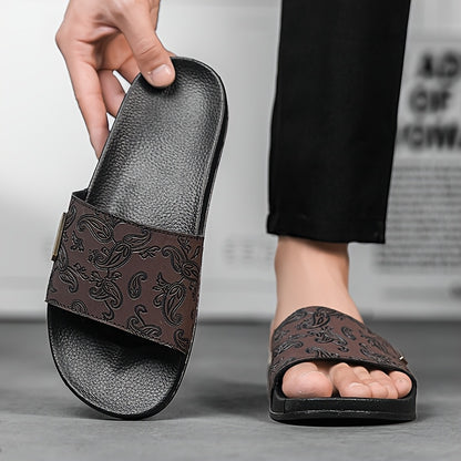 Men'S Breathable Open-Toe Sandals - Comfortable & Durable Casual Walking Shoes with Adjustable Strap, Faux Upper & Rubber Sole, Perfect for Casual Attire, Strappy Sandals