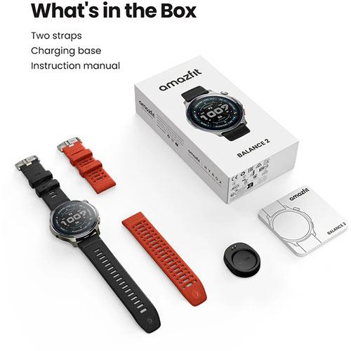 Smartwatch Amazfit Balance 2 Preto Cinzento 1,5"