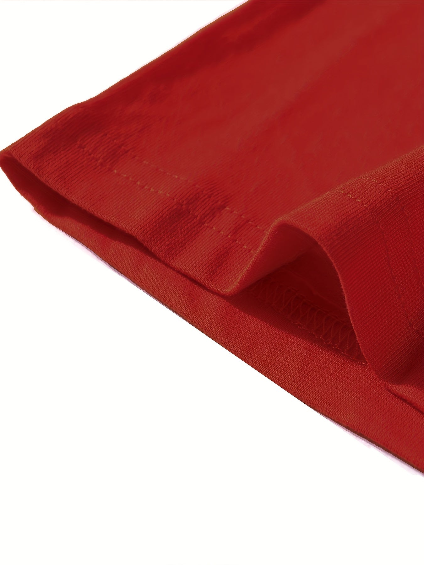 T-shirt infantil de cor sólida, blusa casual de manga curta, t-shirt infantil para o verão.