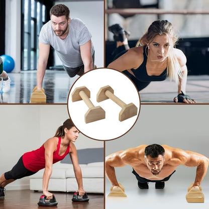 Push-ups, solid wood stands, single parallel bars, wooden push-ups, handstands, exercises, fitness,suitable for home, outdoor fitness, push-up trainers