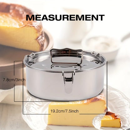 Stainless Steel Flan Pan, 63 Oz Flanera Mold Cooker For Baking, Compatible With Instant Pot 3 6 8qt, Custard Pan, Flan Dish With Lid, Tart Pan, Round Fluted Dish, Oven Safe.Cupcake & Pudding Baking!