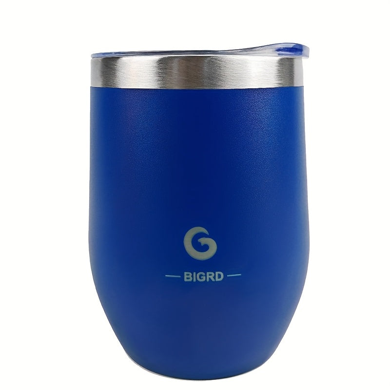 15oz Stainless Steel Travel Mug with Dual-Wall Vacuum Insulation, Leak-Proof Lid & Handle, 300ml, Personal Coffee Cup for Running, Gym, Office, Commuting - Dishwasher Safe, Hand Wash Only, No Battery Needed, Coffee Travel Mug