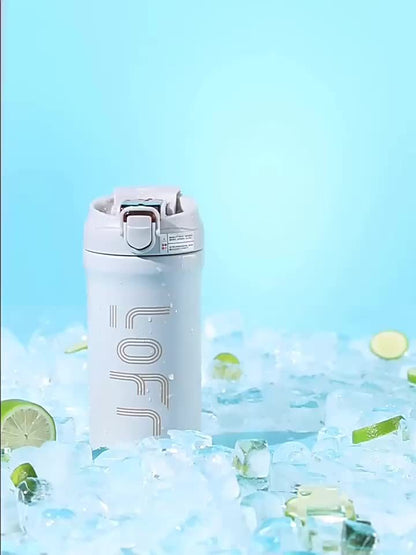 20oz/600ml Double Wall Vacuum Insulated Stainless Steel Travel Mug - Thermal Cup with Leakproof Flip-Top Lid, Keeps Drinks Hot/Cold for Hours, Large Capacity Thermos for Coffee, Tea, Water - Perfect Gift for Coffee &amp; Tea Love