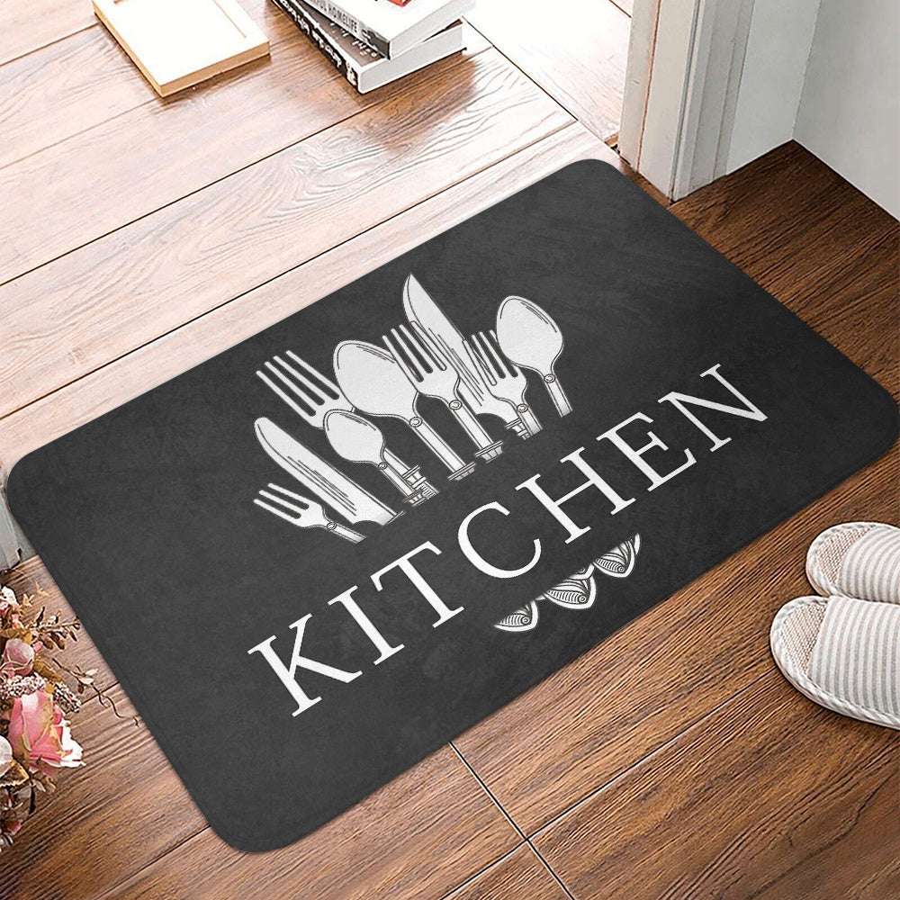 1pc, Soft Thickened Kitchen Mat, Non-slip Oil-proof Floor Mat, Waterproof Runner Rug, Dirt-resistant Floor Mat, Machine Washable, Entrance Doormat, Kitchen Living Room Laundry Bathroom Water-absorbing Floor Mat Set, Room Deco