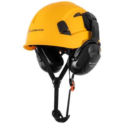 1 protetor auricular de 30 decibéis com redução de ruído, capacete de segurança para construção estilo americano