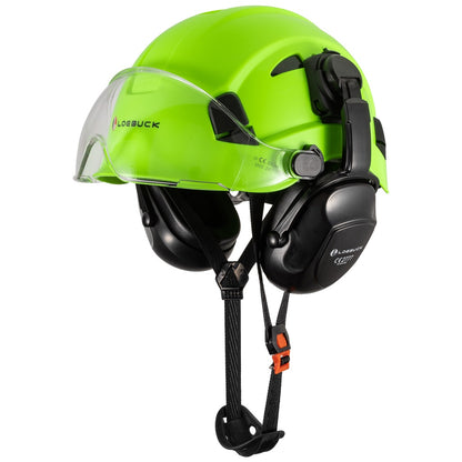 1 protetor auricular de 30 decibéis com redução de ruído, capacete de segurança para construção estilo americano