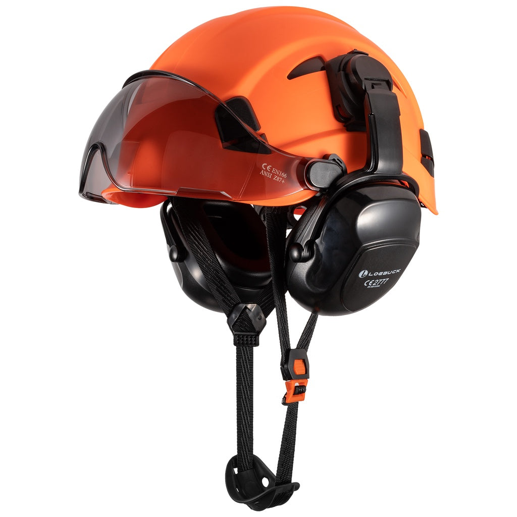 1 protetor auricular de 30 decibéis com redução de ruído, capacete de segurança para construção estilo americano