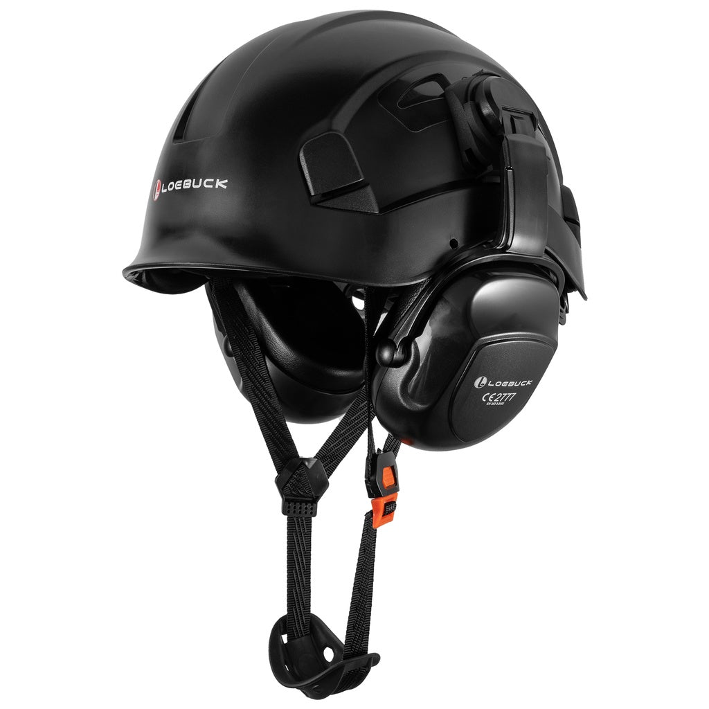 1 protetor auricular de 30 decibéis com redução de ruído, capacete de segurança para construção estilo americano