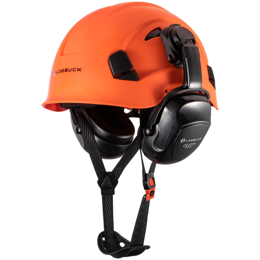 1 protetor auricular de 30 decibéis com redução de ruído, capacete de segurança para construção estilo americano