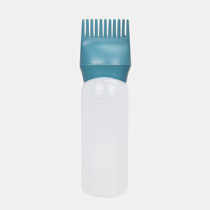 120ml Squeeze Applicator Bottle For Hair Oil, Plastic Hair Dye Bottle, Root Comb Bottle Hair Coloring Dyeing Bottle Hairdressing Styling Tool