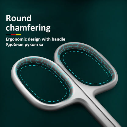 1PC Stainless Steel Curved Tip Thin Blade Cuticle Scissors Nail Clippers Trimmer Manicure Tools Eyebrow Tools Dead Skin Remover