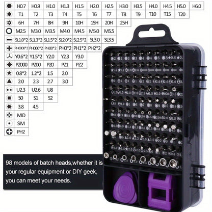 115 In 1 Screwdriver Set Mini Precision Screwdriver Multi Computer PC Mobile Phone Device Repair INSULATED Hand Home Tools