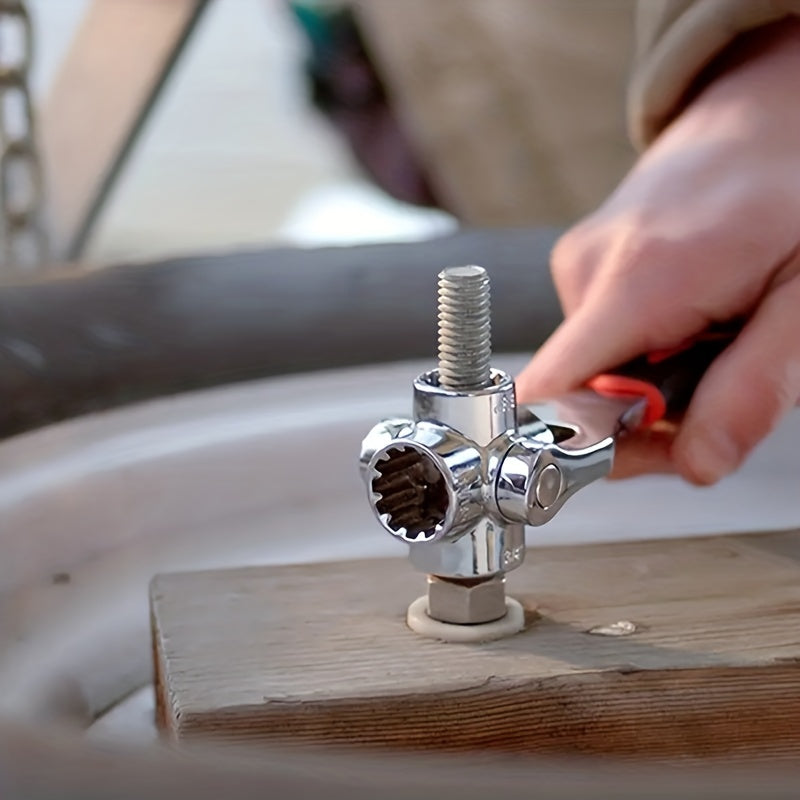 52-in-1 Socket Wrench Set with Non-Slip Grip & Rotating Design - Durable, Easy-to-Use for Various Tasks