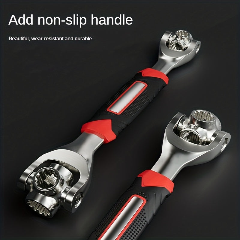52-in-1 Socket Wrench Set with Non-Slip Grip & Rotating Design - Durable, Easy-to-Use for Various Tasks
