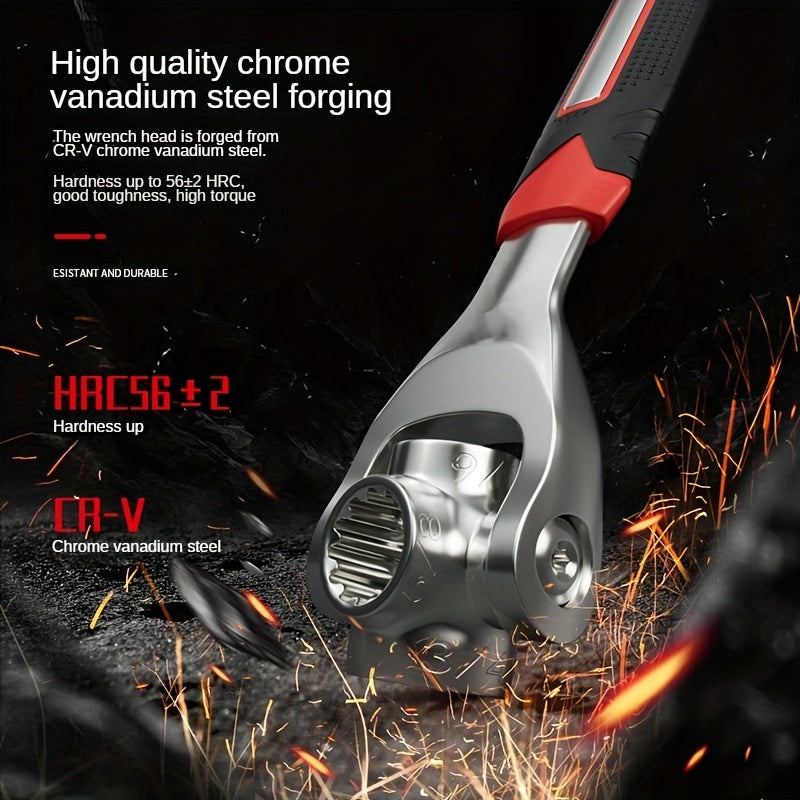 52-in-1 Socket Wrench Set with Non-Slip Grip & Rotating Design - Durable, Easy-to-Use for Various Tasks