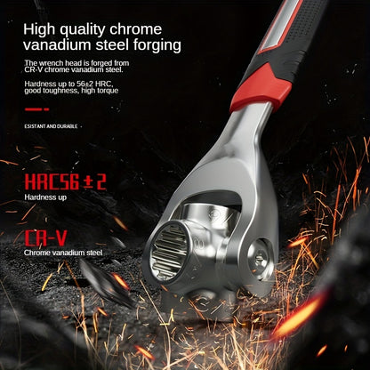 52-in-1 Socket Wrench Set with Non-Slip Grip & Rotating Design - Durable, Easy-to-Use for Various Tasks