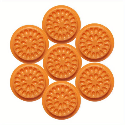 50pcs Pink Flower-Shaped False Eyelash Glue Holders - Multi-Color Lash Application Pads, No Power Needed, Ideal for Eyelash Extensions & Makeup Tools