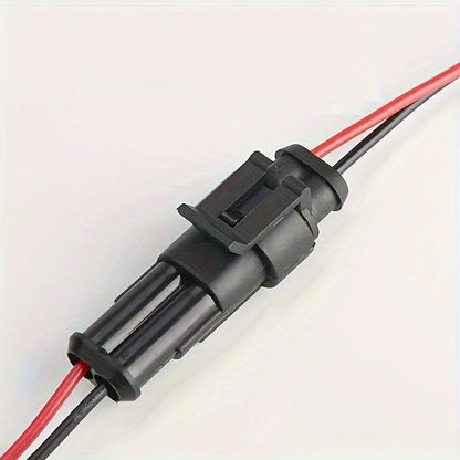 10pcs/5pairs 2 Pin Way Electrical Connector, Male Female Plug Socket Quick Disconnect Plug, for Car Truck, Motorcycle, Boat