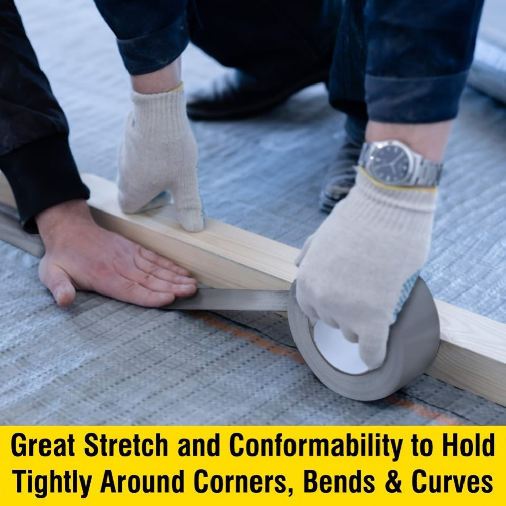 2roll Heavy-Duty Waterproof PVC Duct Tape - 10 Mil, Professional-Grade, Ideal for Multi-Purpose Repairs in Auto Shops, Restaurants &amp; Hotels (40mm X 10m)