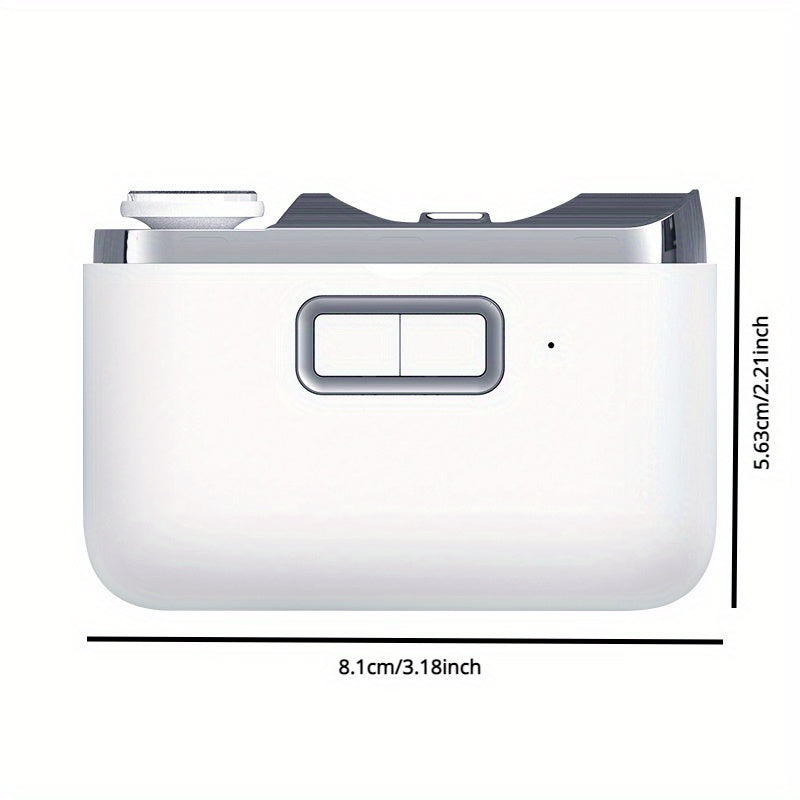 Automatic Electric Nail Clipper and Polisher for Adults - USB Rechargeable, 2-in-1 Fingernail Trimmer with Illuminated Manicure Tool, Lithium Battery, Precision Control, Ideal for Home and Salon Use, Nail Care Device | Minimalist