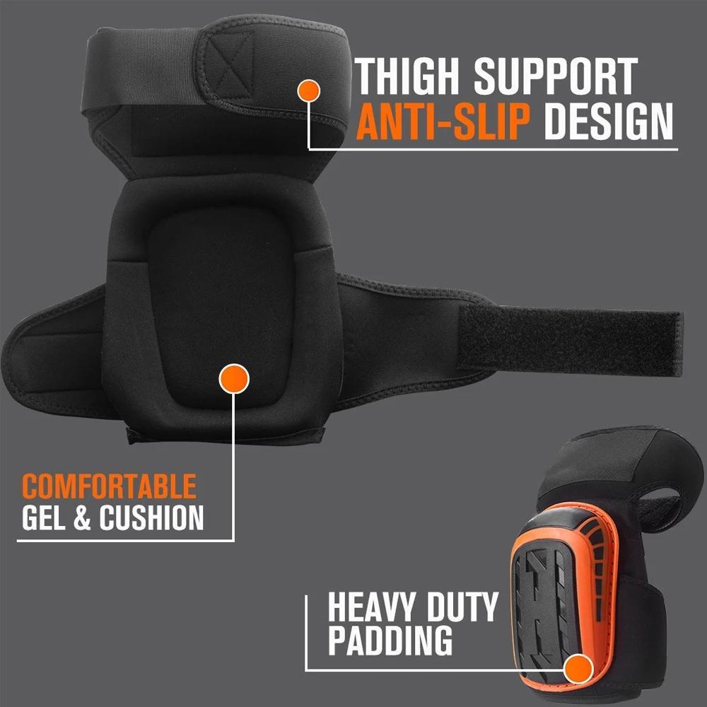 Heavy-Duty Knee Pads for Floor Work - Unisex Ergonomic Knee Guards with Cushioned Protection, Durable Construction & Adjustable Straps, Ideal for Construction, Carpentry, and DIY Projects, Knee Pads for Work, Construction Kne