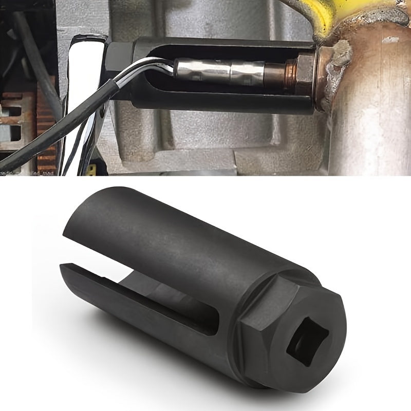 Universal Oxygen Sensor Socket Wrench - Pro-Grade Stainless Steel Removal Tool for O2 Sensors, Non-Damaging and Precise Fit
